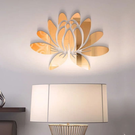 Autocollants muraux en acrylique Annie Blossom Art, miroirs 3D pour salon, chambre à coucher et décoration de la maison, bricolage - AsilDz