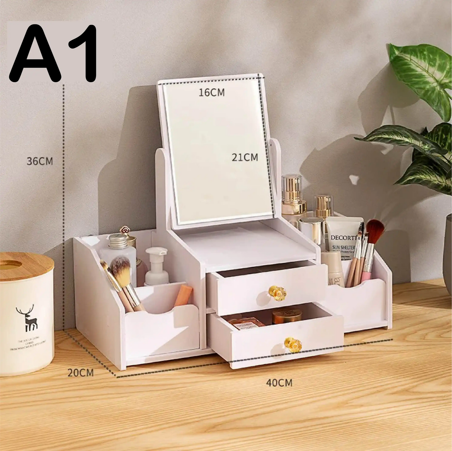 GlamBox – منظم المكياج العصري